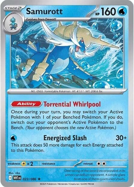 Image for Samurott (023/086) (Holofoil) [SV: White Flare] - Pokemon