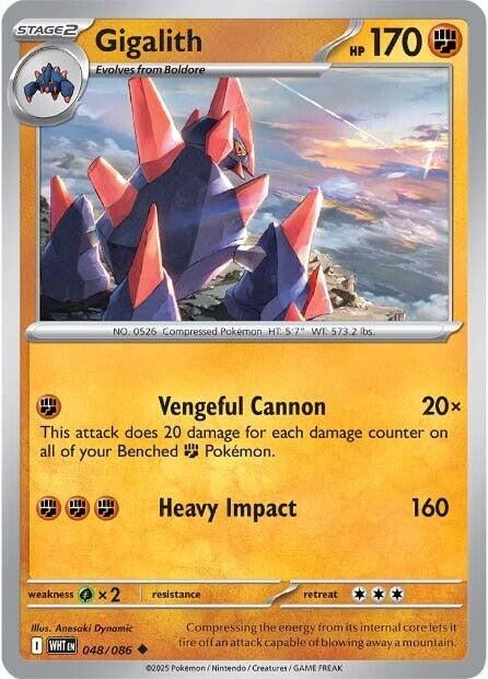 Image for Gigalith (048/086) (Reverse Holofoil) [SV: White Flare] - Pokemon