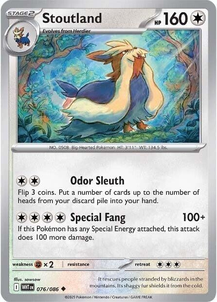 Image for Stoutland (076/086) (Reverse Holofoil) [SV: White Flare] - Pokemon