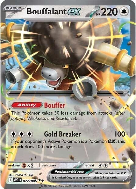 Image for Bouffalant ex (077/086) (Holofoil) [SV: White Flare] - Pokemon
