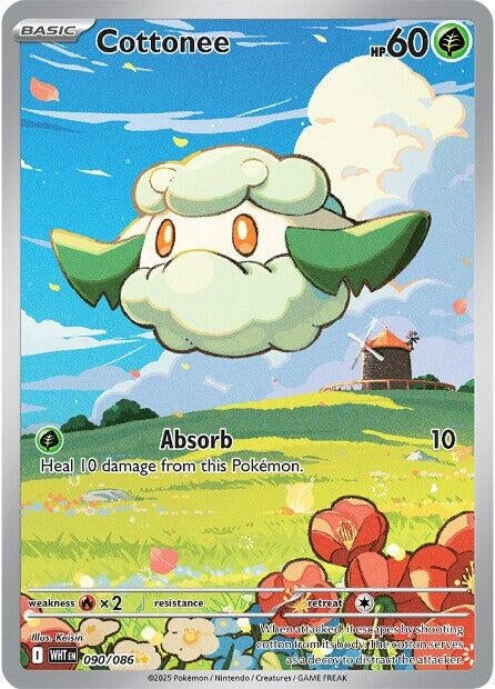 Image for Cottonee (090/086) (Holofoil) [SV: White Flare] - Pokemon