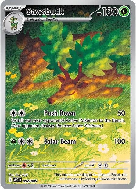 Image for Sawsbuck (092/086) (Holofoil) [SV: White Flare] - Pokemon