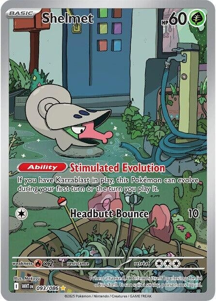 Image for Shelmet (093/086) (Holofoil) [SV: White Flare] - Pokemon