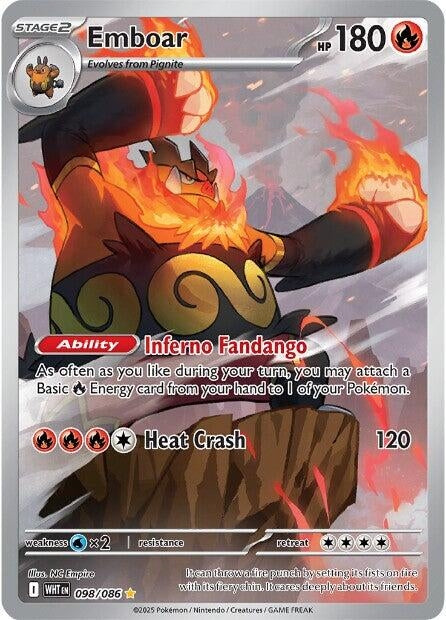 Image for Emboar (098/086) (Holofoil) [SV: White Flare] - Pokemon