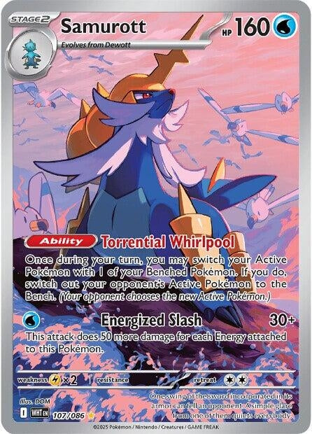 Image for Samurott (107/086) (Holofoil) [SV: White Flare] - Pokemon