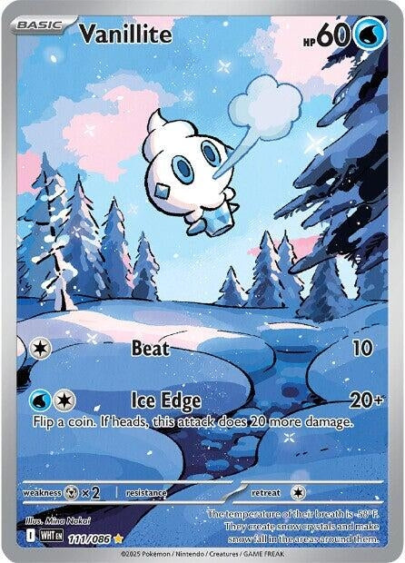 Image for Vanillite (111/086) (Holofoil) [SV: White Flare] - Pokemon