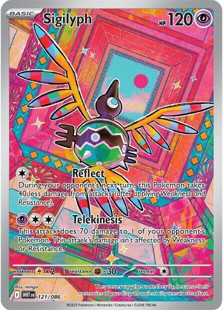Image for Sigilyph (121/086) (Holofoil) [SV: White Flare] - Pokemon