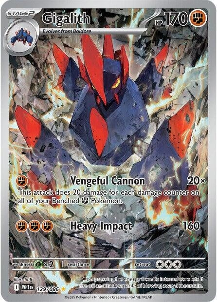 Image for Gigalith (129/086) (Holofoil) [SV: White Flare] - Pokemon