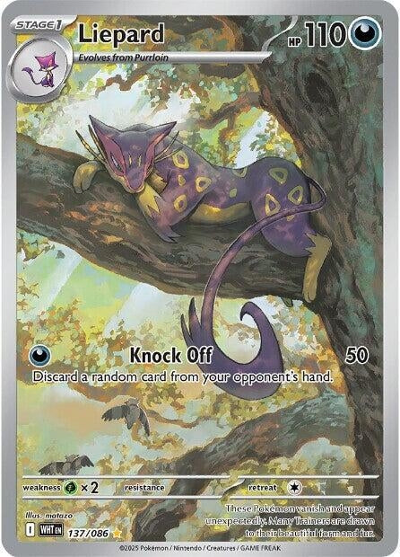 Image for Liepard (137/086) (Holofoil) [SV: White Flare] - Pokemon