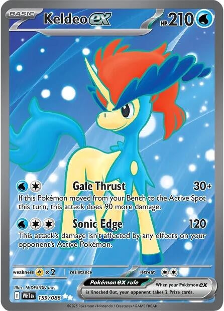 Image for Keldeo ex (159/086) (Holofoil) [SV: White Flare] - Pokemon