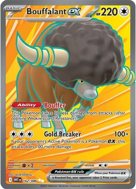 Image for Bouffalant ex (162/086) (Holofoil) [SV: White Flare] - Pokemon