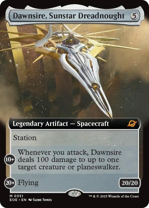 Image for Dawnsire, Sunstar Dreadnought (Extended Art) (351) [Edge of Eternities] - Magic: The Gathering