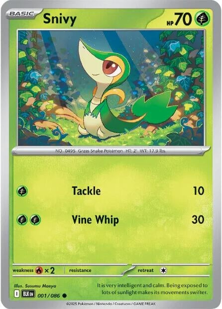 Image for Snivy (001/086) [SV: Black Bolt] - Pokemon