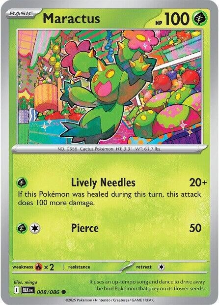 Image for Maractus (008/086) (Reverse Holofoil) [SV: Black Bolt] - Pokemon