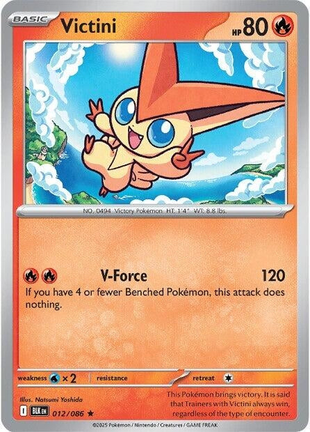 Image for Victini (012/086) (Holofoil) [SV: Black Bolt] - Pokemon