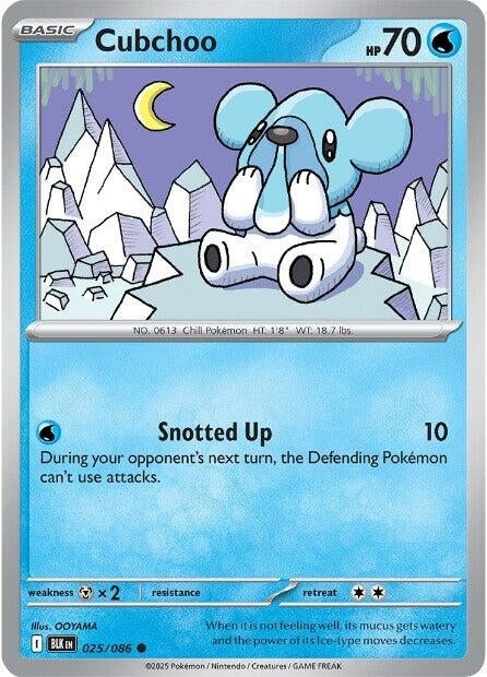 Image for Cubchoo (025/086) (Reverse Holofoil) [SV: Black Bolt] - Pokemon