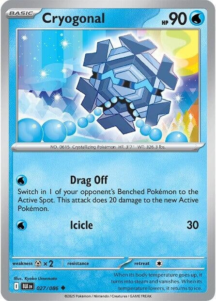 Image for Cryogonal (027/086) (Reverse Holofoil) [SV: Black Bolt] - Pokemon