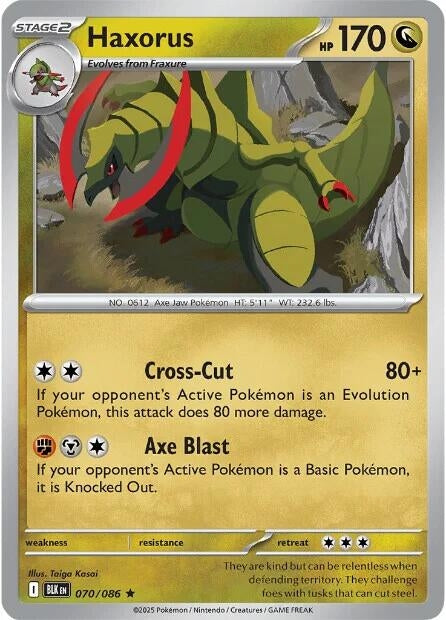 Image for Haxorus (070/086) (Reverse Holofoil) [SV: Black Bolt] - Pokemon