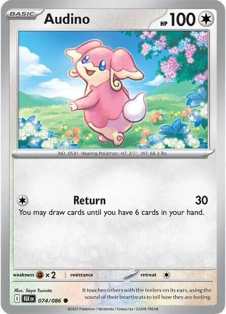 Image for Audino (074/086) (Reverse Holofoil) [SV: Black Bolt] - Pokemon