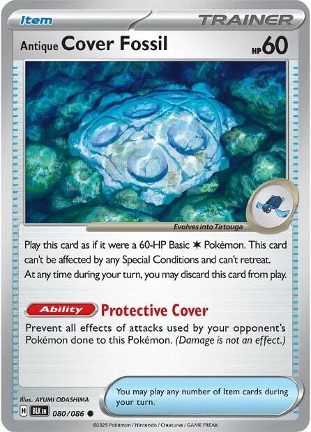 Image for Antique Cover Fossil (080/086) (Reverse Holofoil) [SV: Black Bolt] - Pokemon