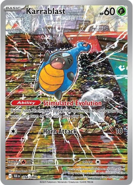 Image for Karrablast (094/086) (Holofoil) [SV: Black Bolt] - Pokemon