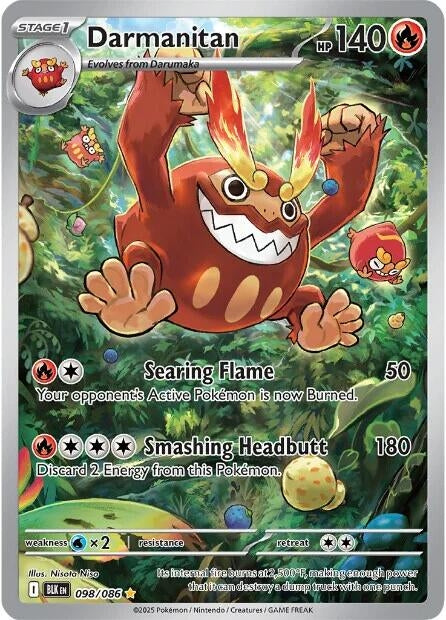 Image for Darmanitan (098/086) (Holofoil) [SV: Black Bolt] - Pokemon