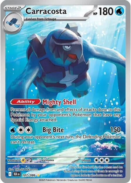Image for Carracosta (107/086) (Holofoil) [SV: Black Bolt] - Pokemon