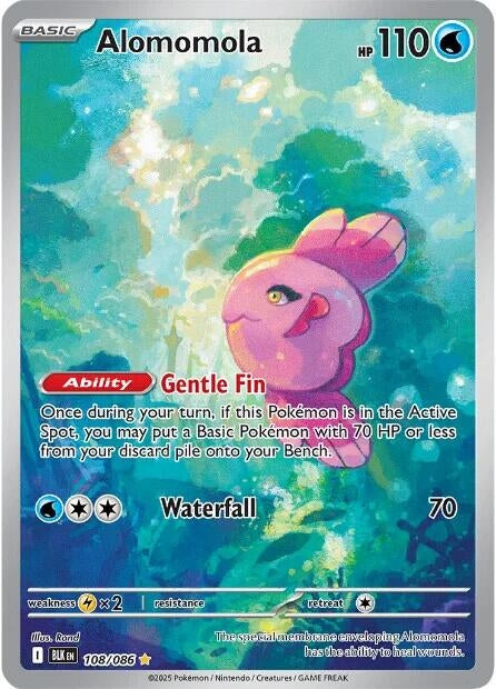 Image for Alomomola (108/086) (Holofoil) [SV: Black Bolt] - Pokemon