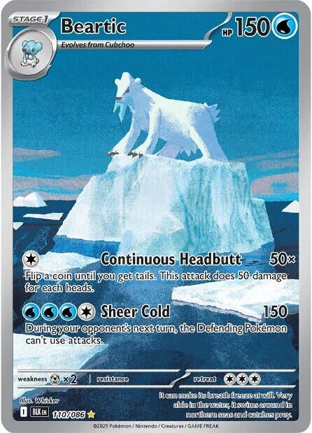 Image for Beartic (110/086) (Holofoil) [SV: Black Bolt] - Pokemon