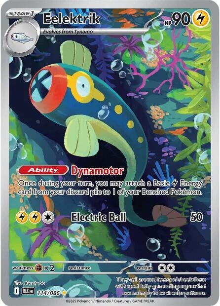 Image for Eelektrik (114/086) (Holofoil) [SV: Black Bolt] - Pokemon
