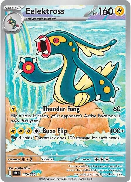 Image for Eelektross (115/086) (Holofoil) [SV: Black Bolt] - Pokemon