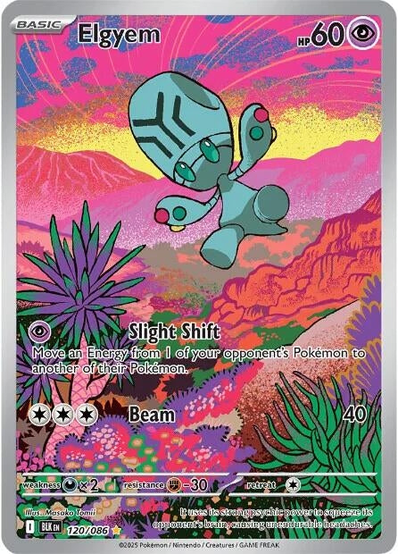Image for Elgyem (120/086) (Holofoil) [SV: Black Bolt] - Pokemon