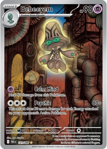 Image for Beheeyem (121/086) (Holofoil) [SV: Black Bolt] - Pokemon