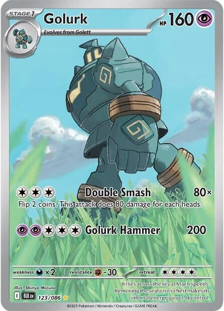 Image for Golurk (123/086) (Holofoil) [SV: Black Bolt] - Pokemon