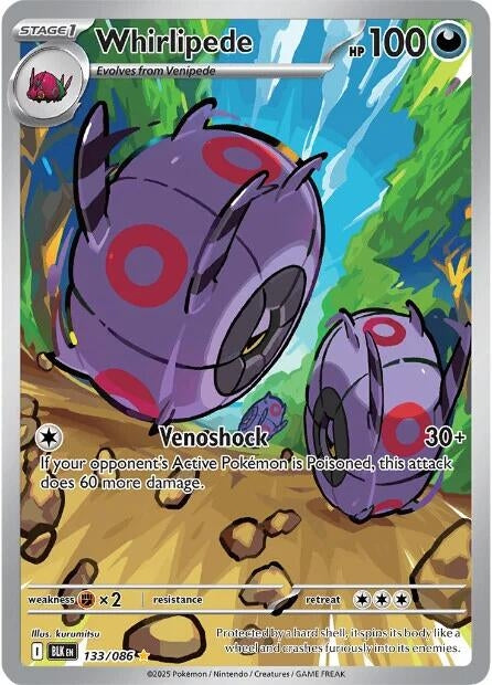Image for Whirlipede (133/086) (Holofoil) [SV: Black Bolt] - Pokemon