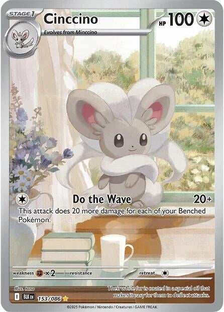 Image for Cinccino (153/086) (Holofoil) [SV: Black Bolt] - Pokemon
