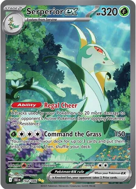 Image for Serperior ex (164/086) (Holofoil) [SV: Black Bolt] - Pokemon