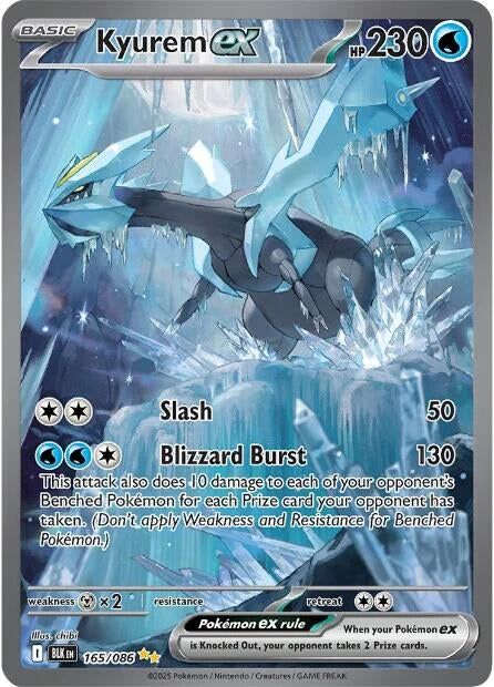 Image for Kyurem ex (165/086) (Holofoil) [SV: Black Bolt] - Pokemon