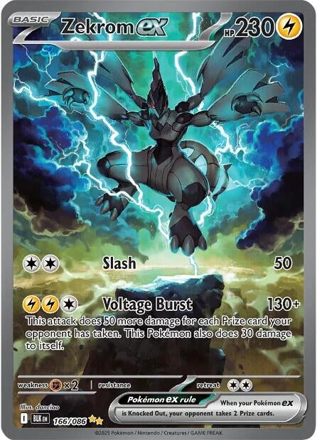 Image for Zekrom ex (166/086) (Holofoil) [SV: Black Bolt] - Pokemon