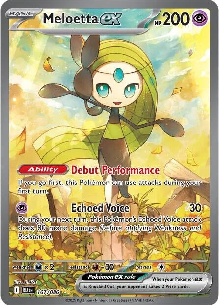Image for Meloetta ex (167/086) (Holofoil) [SV: Black Bolt] - Pokemon