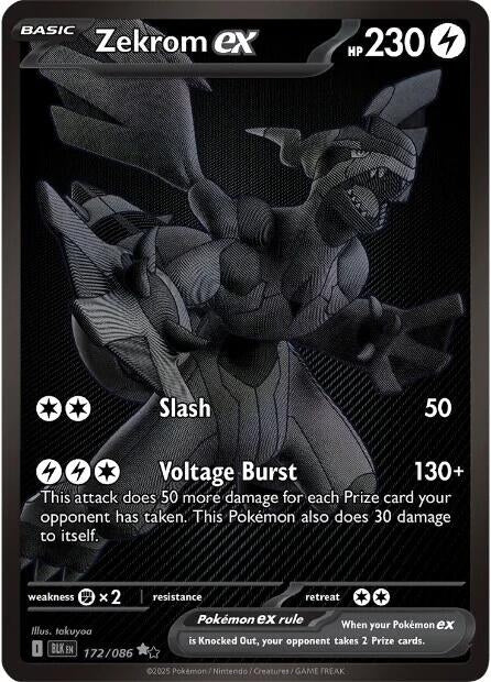 Image for Zekrom ex (172/086) (Holofoil) [SV: Black Bolt] - Pokemon