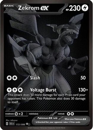 Zekrom ex (172/086) Holofoil [SV: Black Bolt]