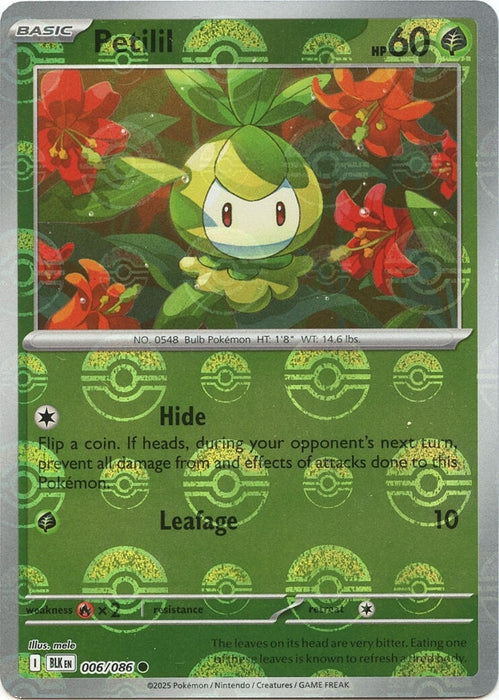 Petilil (Poke Ball Pattern) (006/086) (Holofoil) [SV: Black Bolt]