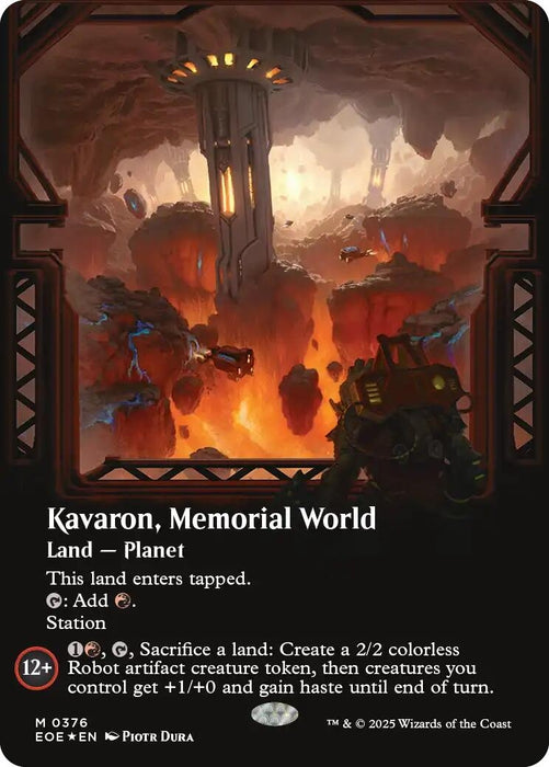 Image for Kavaron, Memorial World (Borderless) (Galaxy Foil) (376) (Foil) [Edge of Eternities] - Magic: The Gathering
