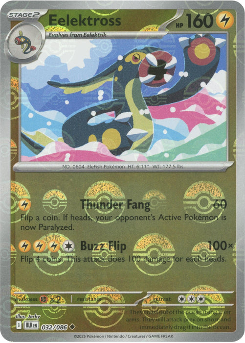 Eelektross (Poke Ball Pattern) (032/086) (Holofoil) [SV: Black Bolt]