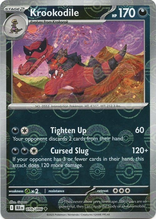 Krookodile (Poke Ball Pattern) (059/086) (Holofoil) [SV: Black Bolt]
