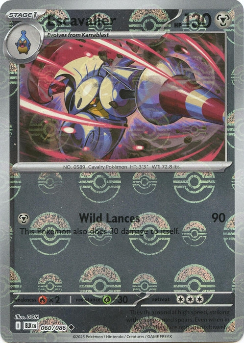 Escavalier (Poke Ball Pattern) (060/086) (Holofoil) [SV: Black Bolt]