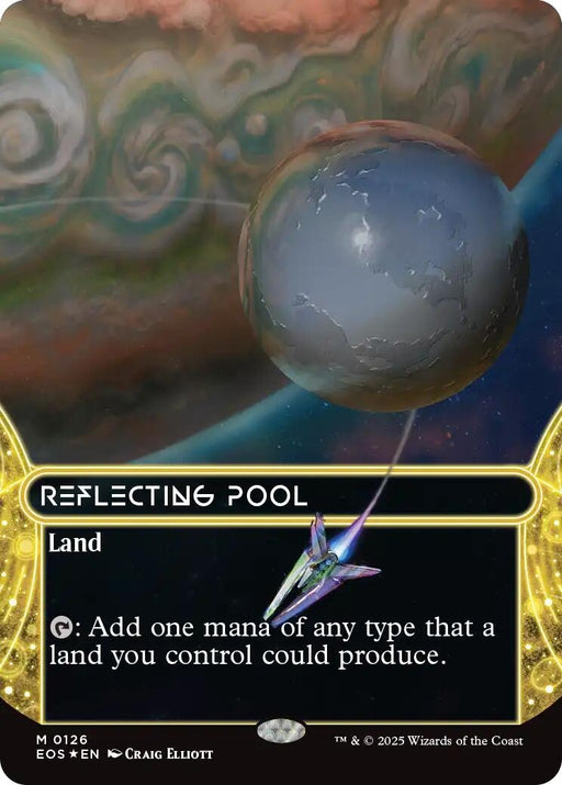 Image for Reflecting Pool (0126) (Borderless) (Galaxy Foil) (126) (Foil) [Edge of Eternities: Stellar Sights] - Magic: The Gathering
