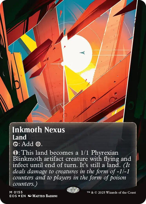 Image for Inkmoth Nexus (0155) (Borderless) (Galaxy Foil) (155) (Foil) [Edge of Eternities: Stellar Sights] - Magic: The Gathering