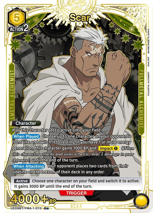 Scar (R*) (UE09BT/FMA-1-013) (Foil) [UE09BT: FULLMETAL ALCHEMIST]